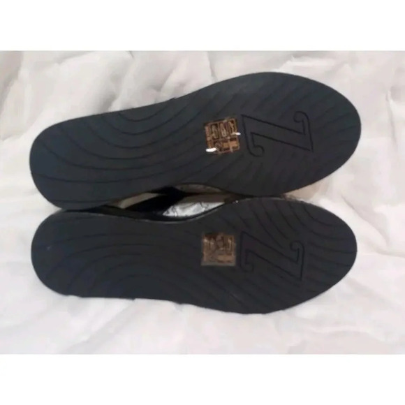 ZSA ZSA Degene-Rossi Womens Slip On Shoes NEW Luxury Slippers Sz 6 Silver Black - Picture 6 of 6